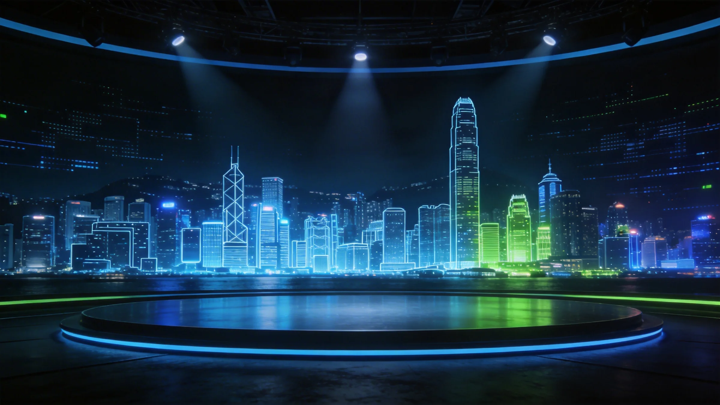 香港维港背景图